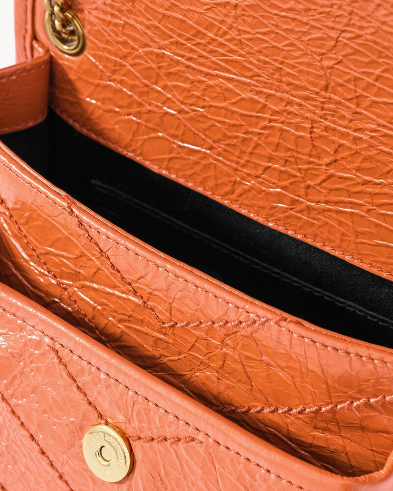 NIKI迷你复古皮革手袋