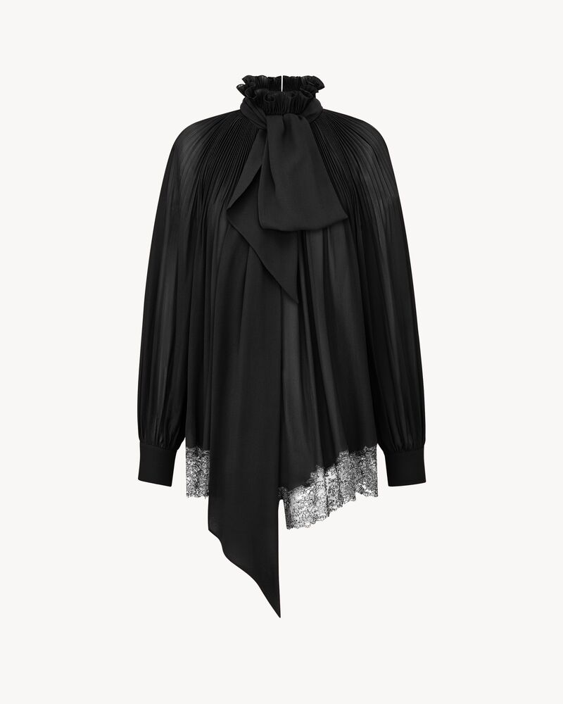 塔夫绸花结连衫裤