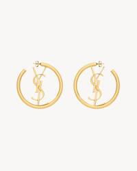 LE CASSANDRE金属环状耳环