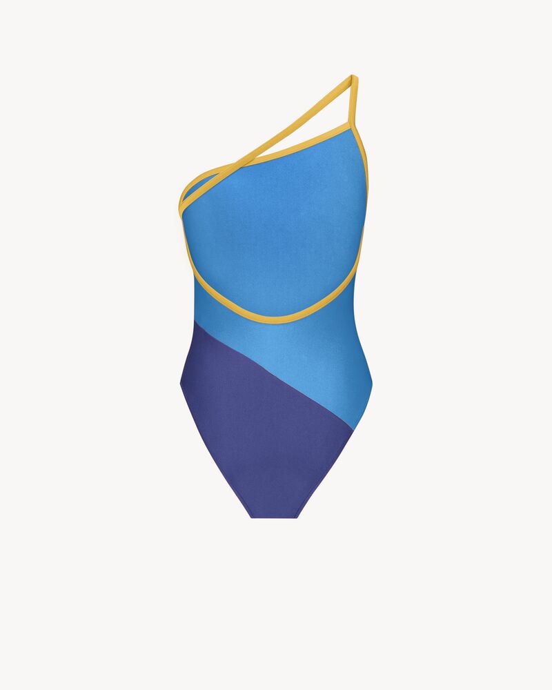 单肩针织连身衣