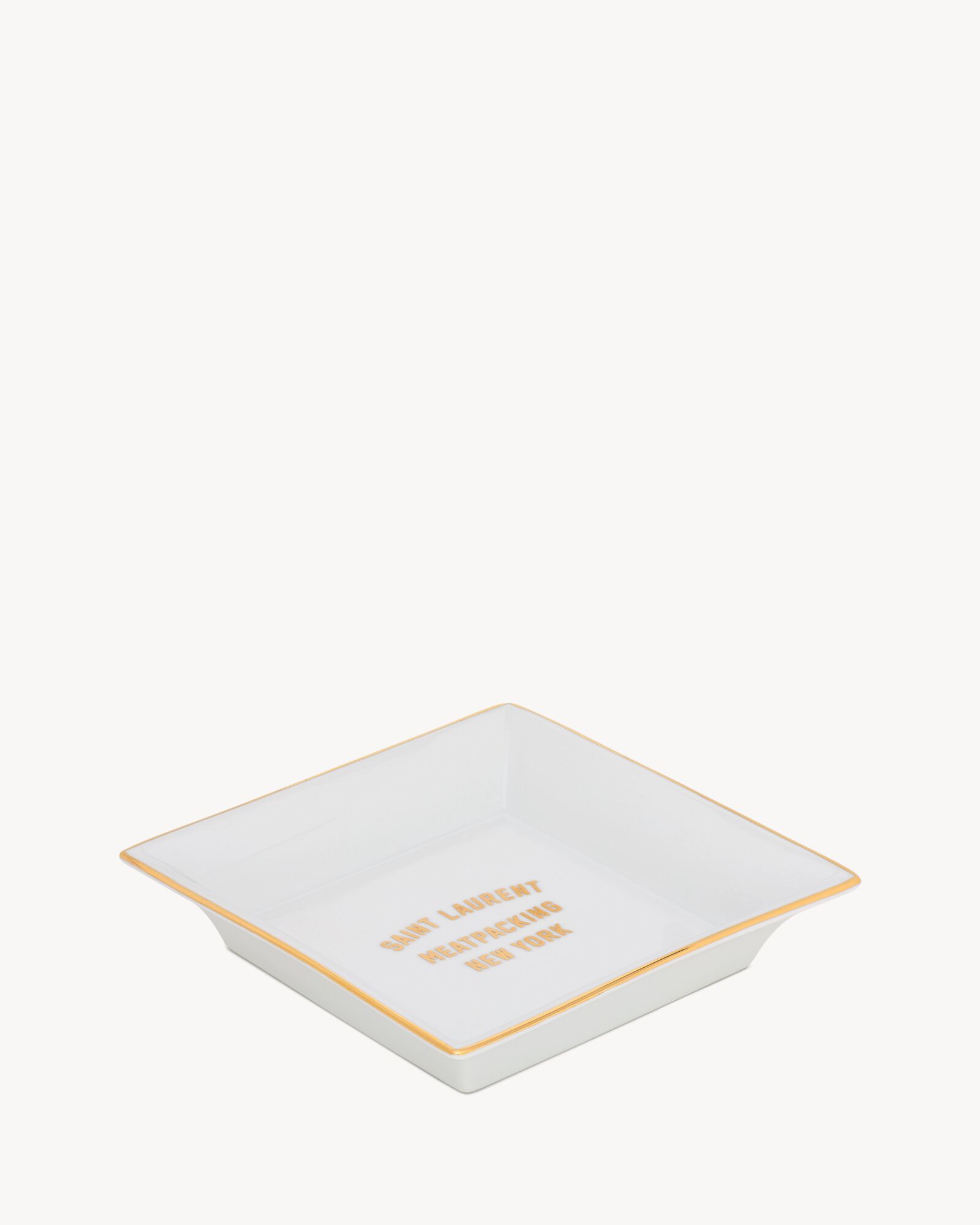 白色小号SAINT LAURENT BEVERLY HILLS置物盘