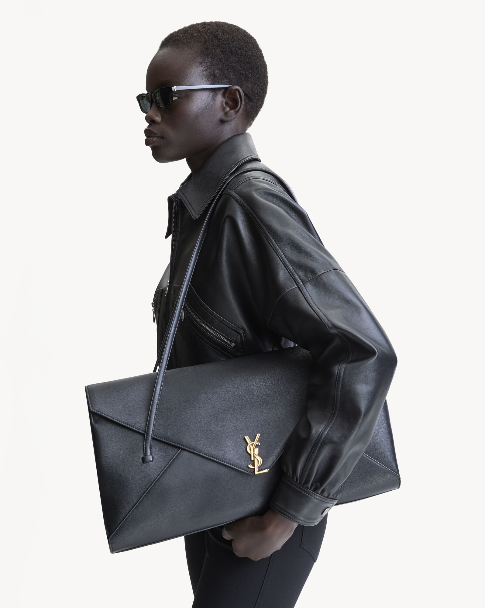 SIMONE大号柔软皮革手袋
