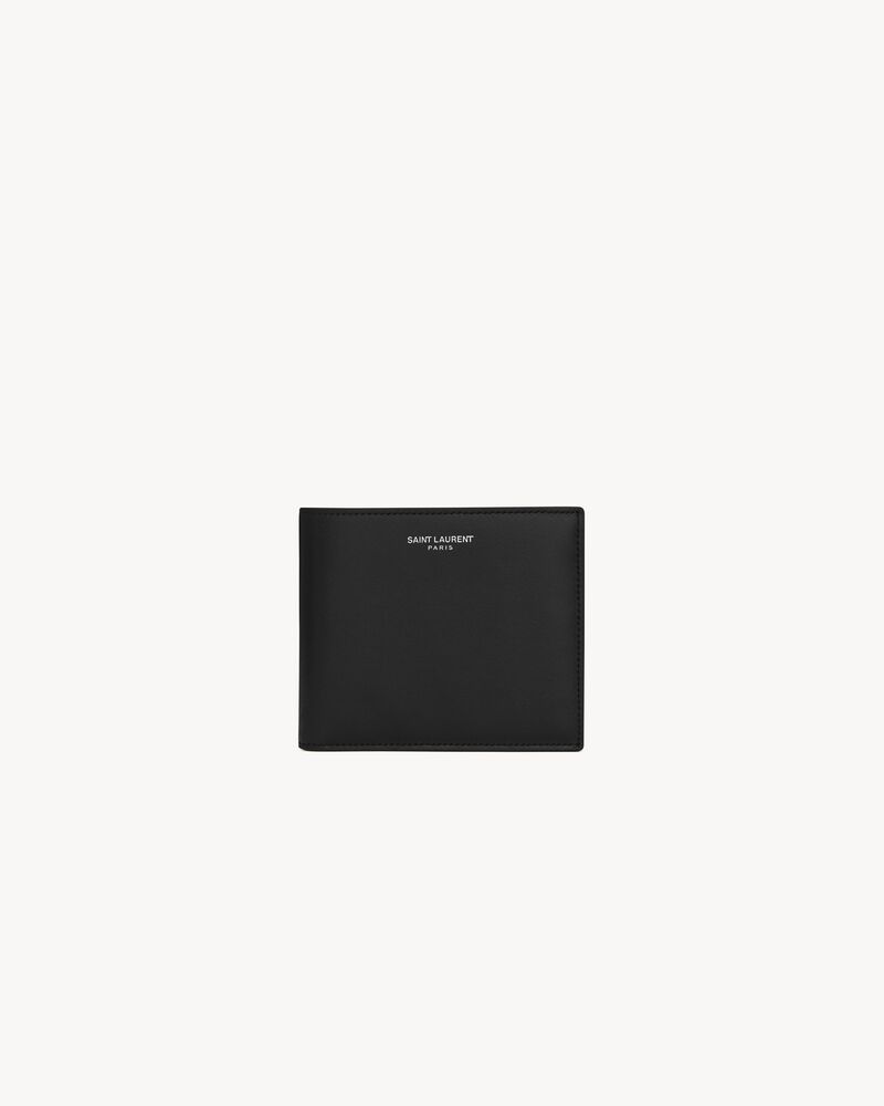 SAINT LAURENT PARIS 黑色真皮钱包