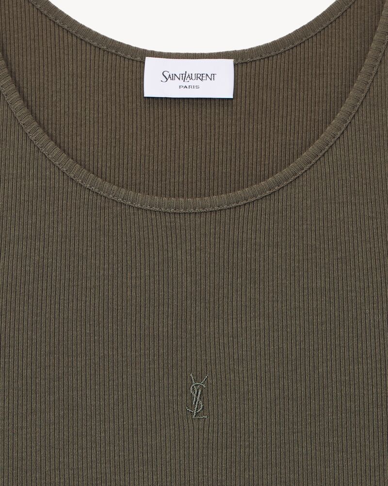 LE CASSANDRE平纹针织罗纹棉质背心