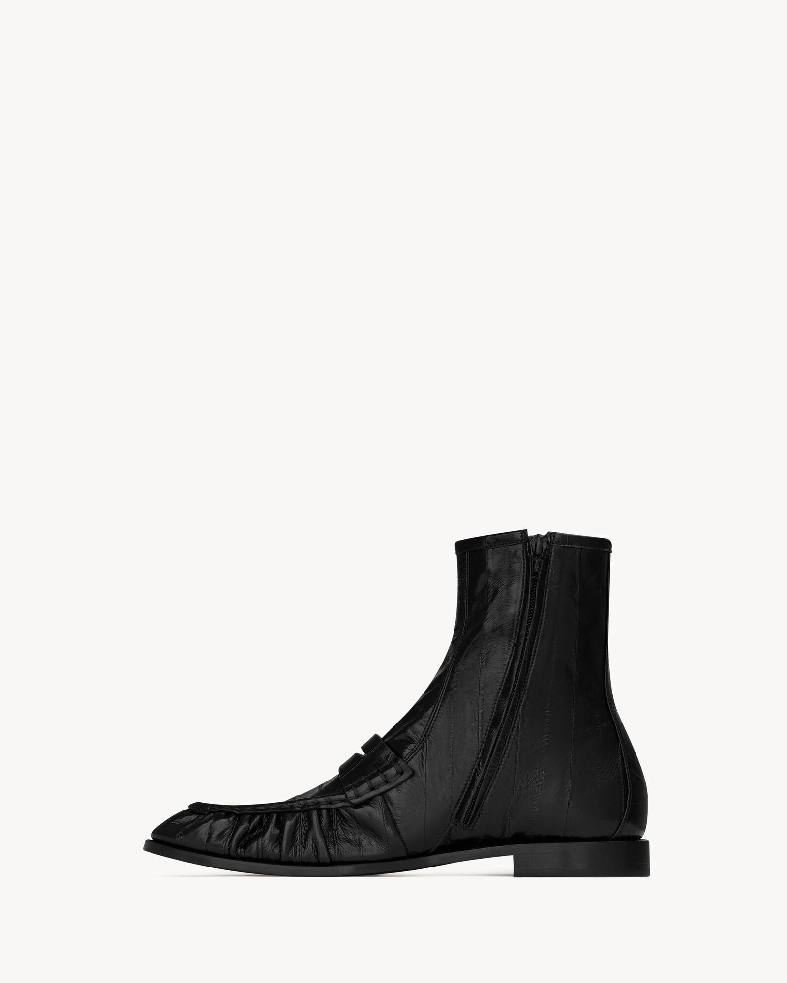 LE LOAFER鳗鱼皮革筒靴