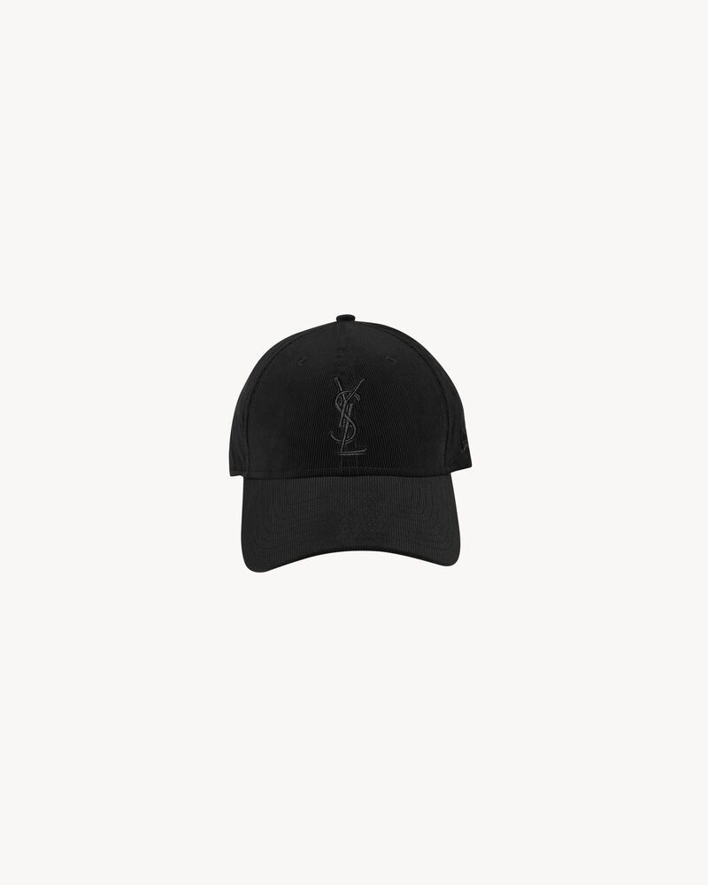 SAINT LAURENT圣罗兰中国官方网站 NEW ERA YSL MONOGRAM灯芯绒鸭舌帽