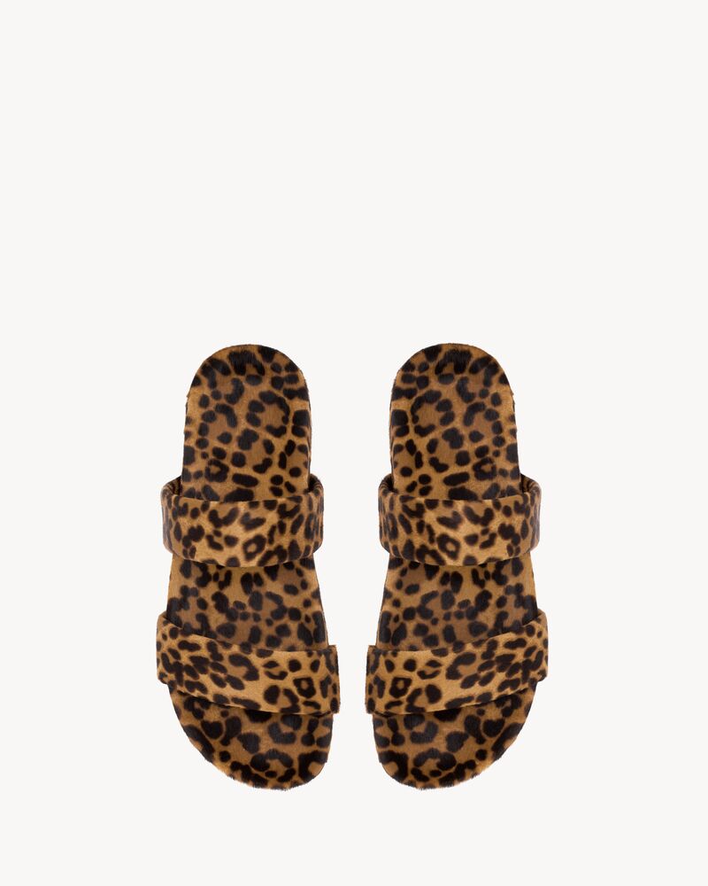 NICHOLS马毛效果皮革凉鞋