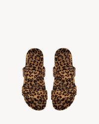 NICHOLS马毛效果皮革凉鞋