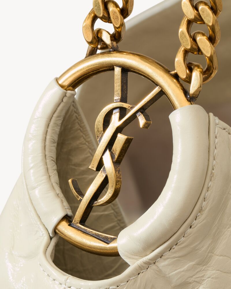 HORTENSE亮面皮革Hobo手袋