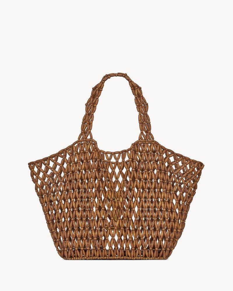 ICARE中号木质圆珠手袋