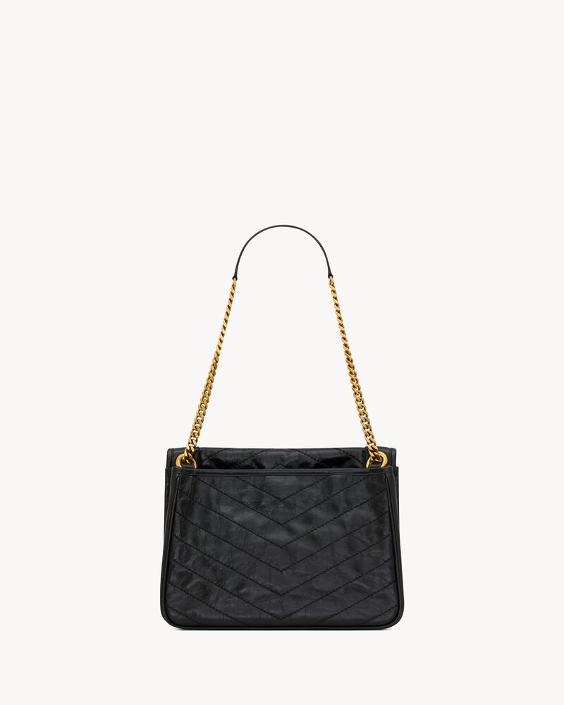 NIKI TRIPOUCH复古皮革购物袋