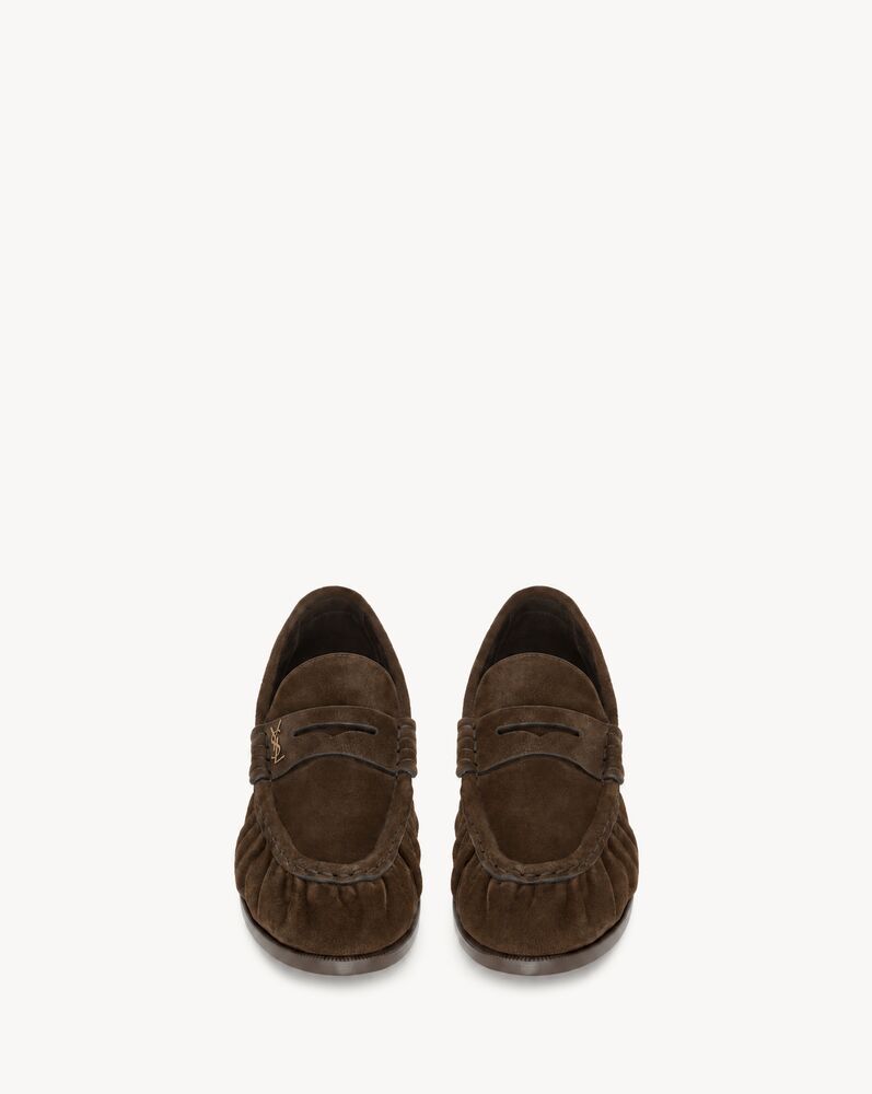 米奇灰LE LOAFER柔软绒面革乐福鞋