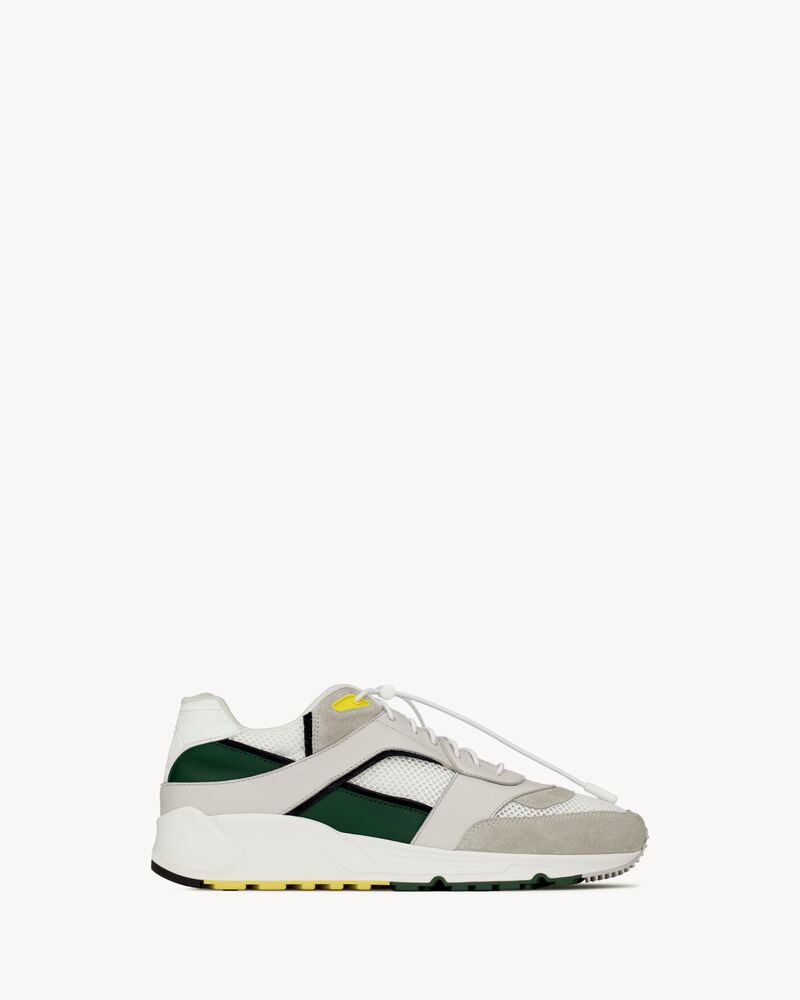 BUMP光滑皮革和绒面革运动鞋