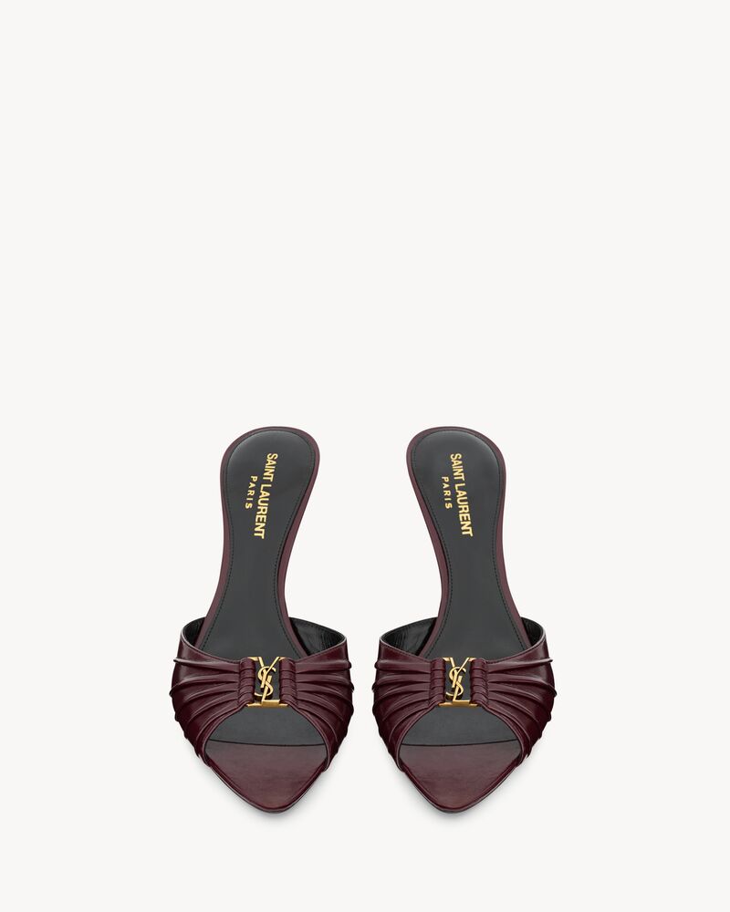 BABYLONE光滑皮革穆勒鞋