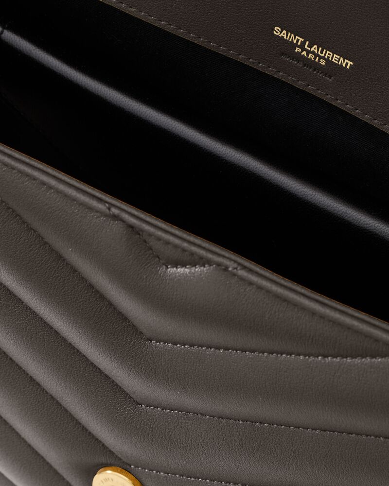 LOULOU大号绗缝羊皮革手袋