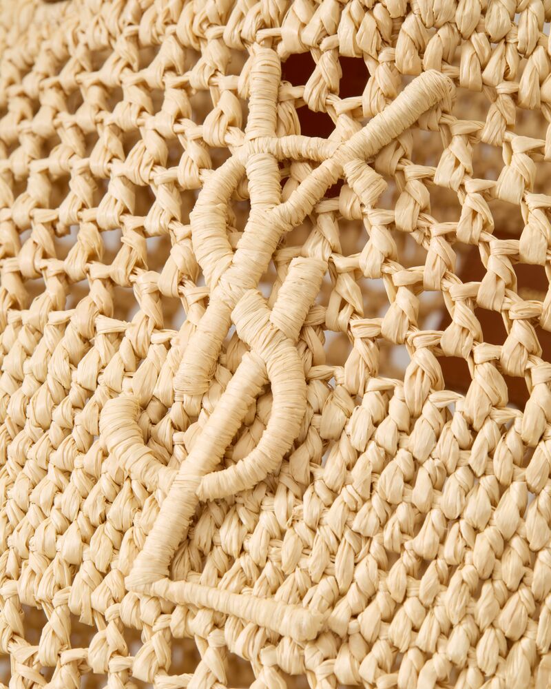 PANIER拉菲草小号手袋