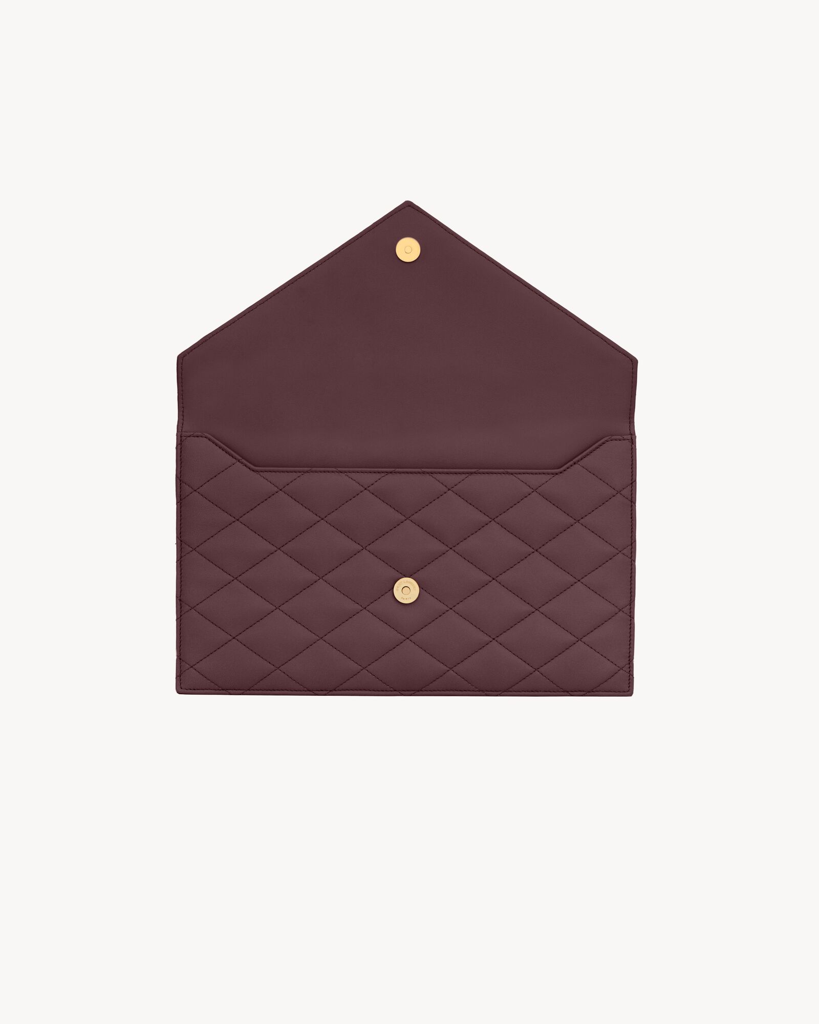 赤霞珠红PARIS羊皮革手拿包