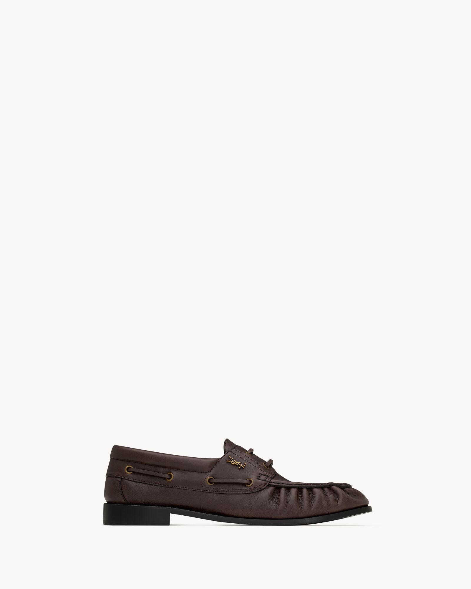LE LOAFER BATEAU光滑皮革船鞋