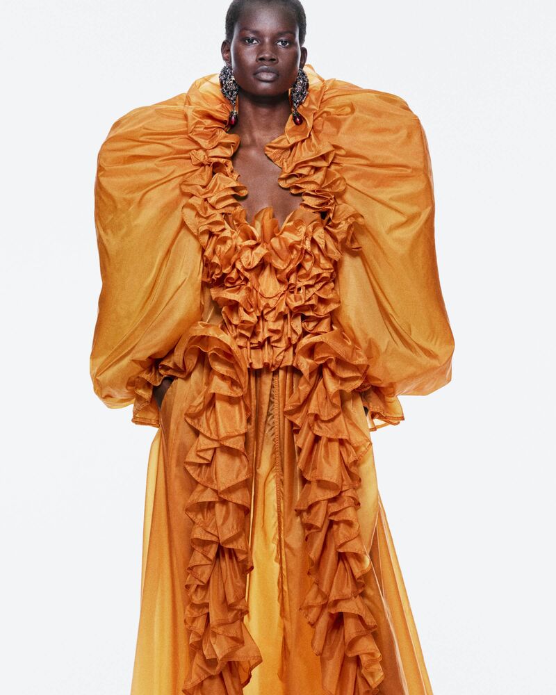 MADELEINE桑蚕丝塔夫绸露跟高跟鞋