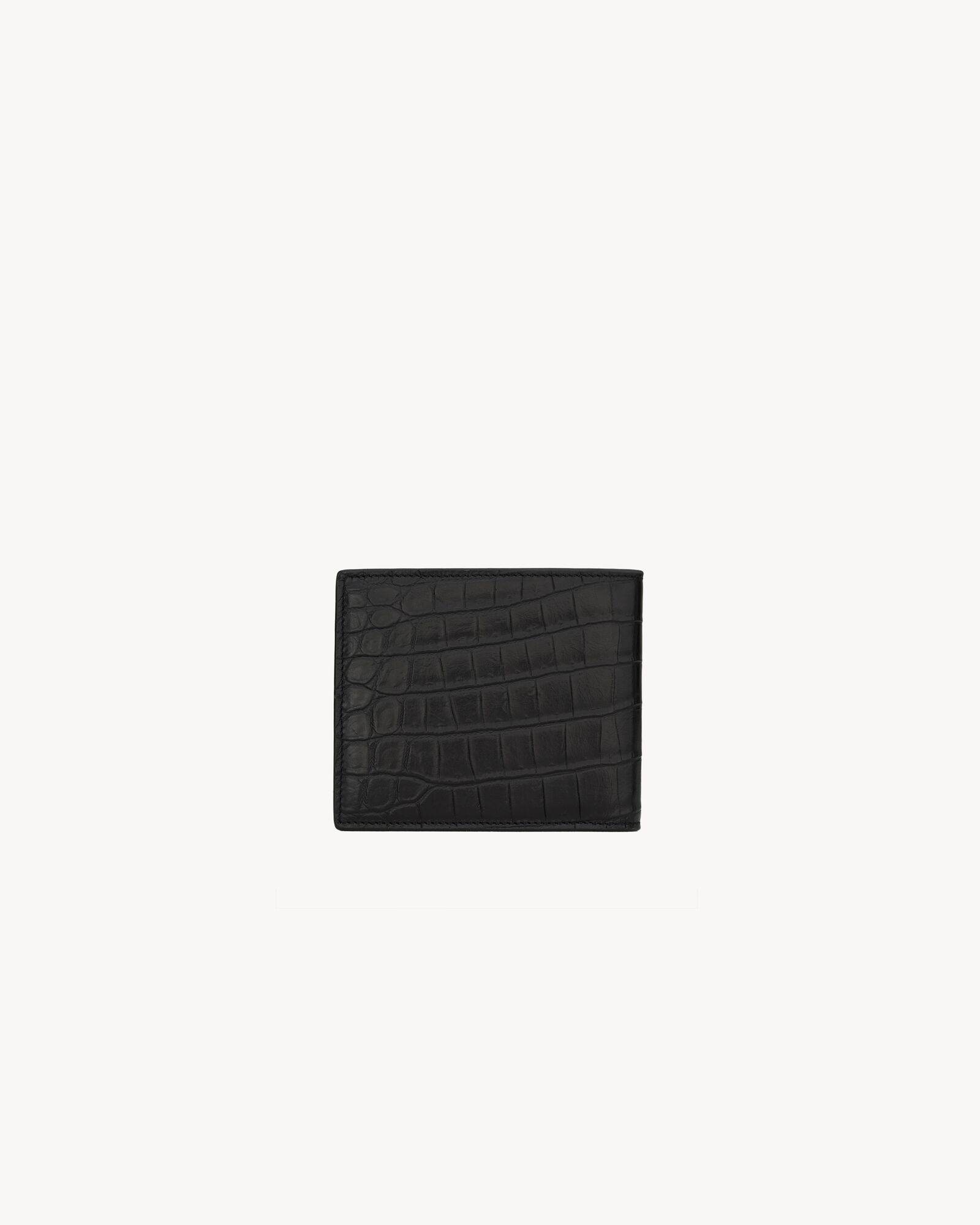 SAINT LAURENT PARIS鳄鱼压纹皮革钱包