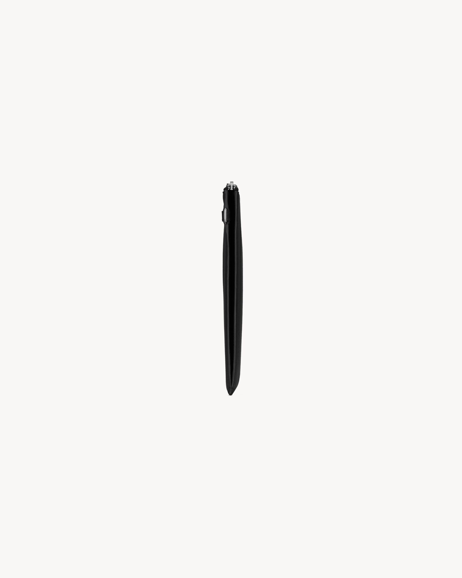 Saint Laurent Paris粒面压印皮革拉链平板电脑包