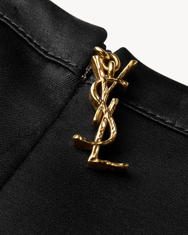 LE CASSANDRE缎面直筒连衣裙