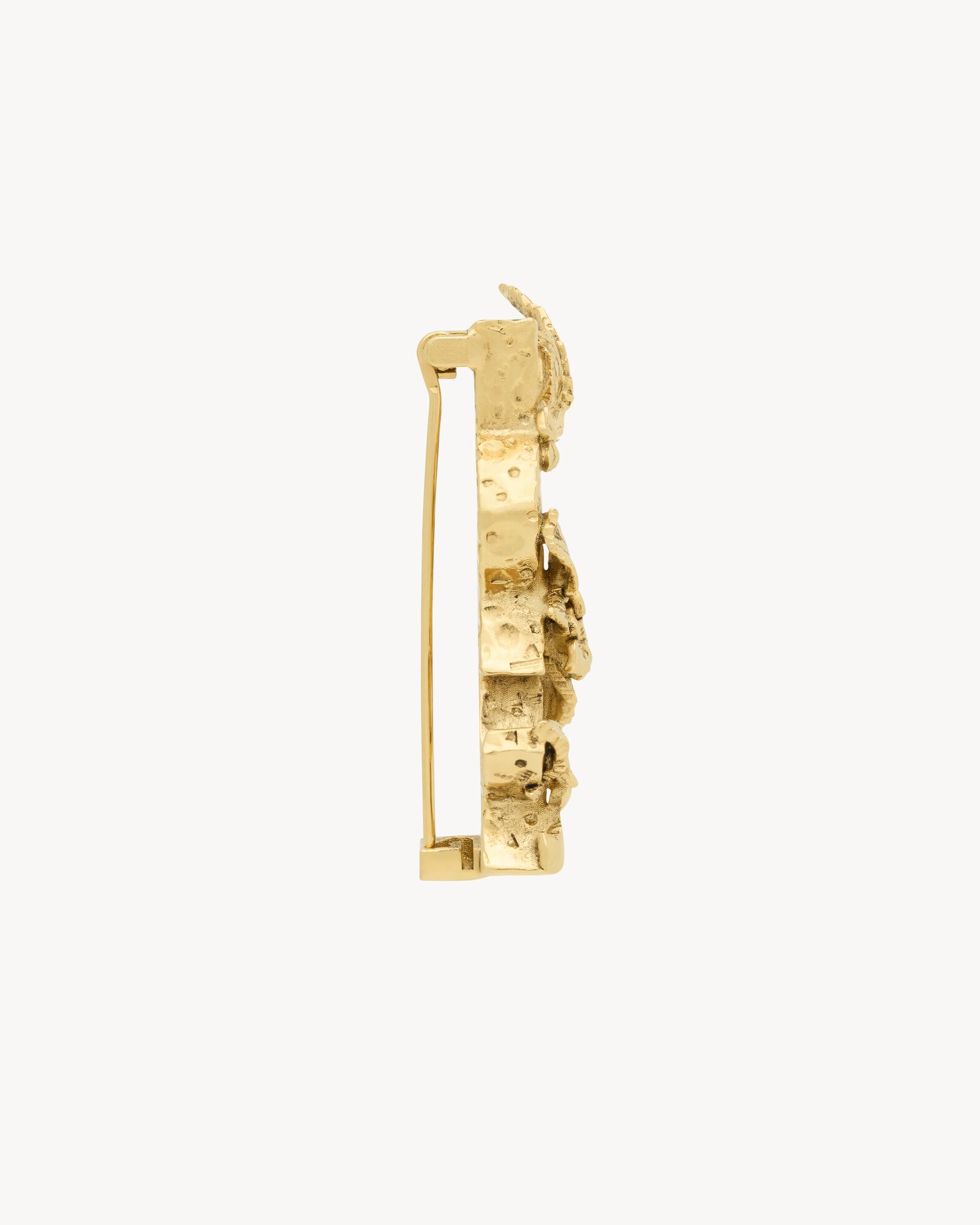 古旧金色LE CASSANDRE金属绣球花胸针