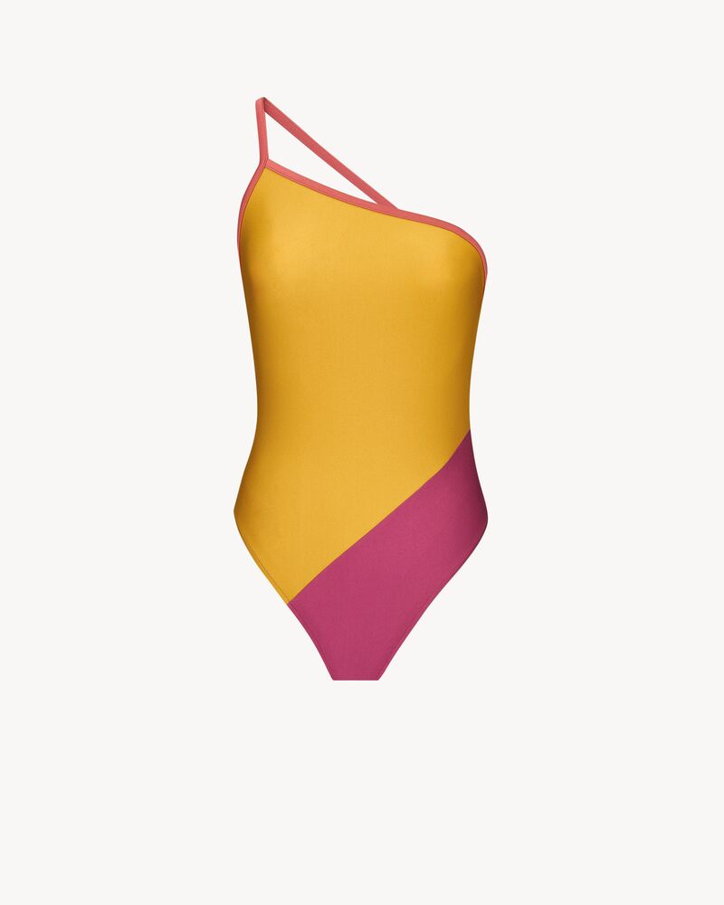 单肩针织连身衣