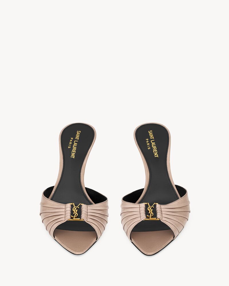 BABYLONE光滑皮革穆勒鞋