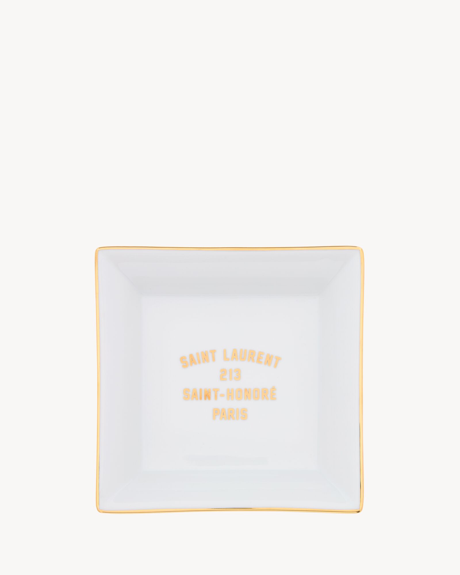 白色小号SAINT LAURENT PARIS置物盘