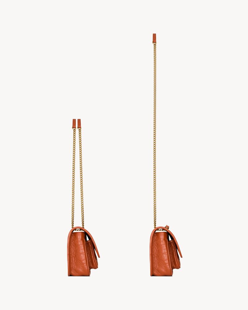 NIKI迷你复古皮革手袋