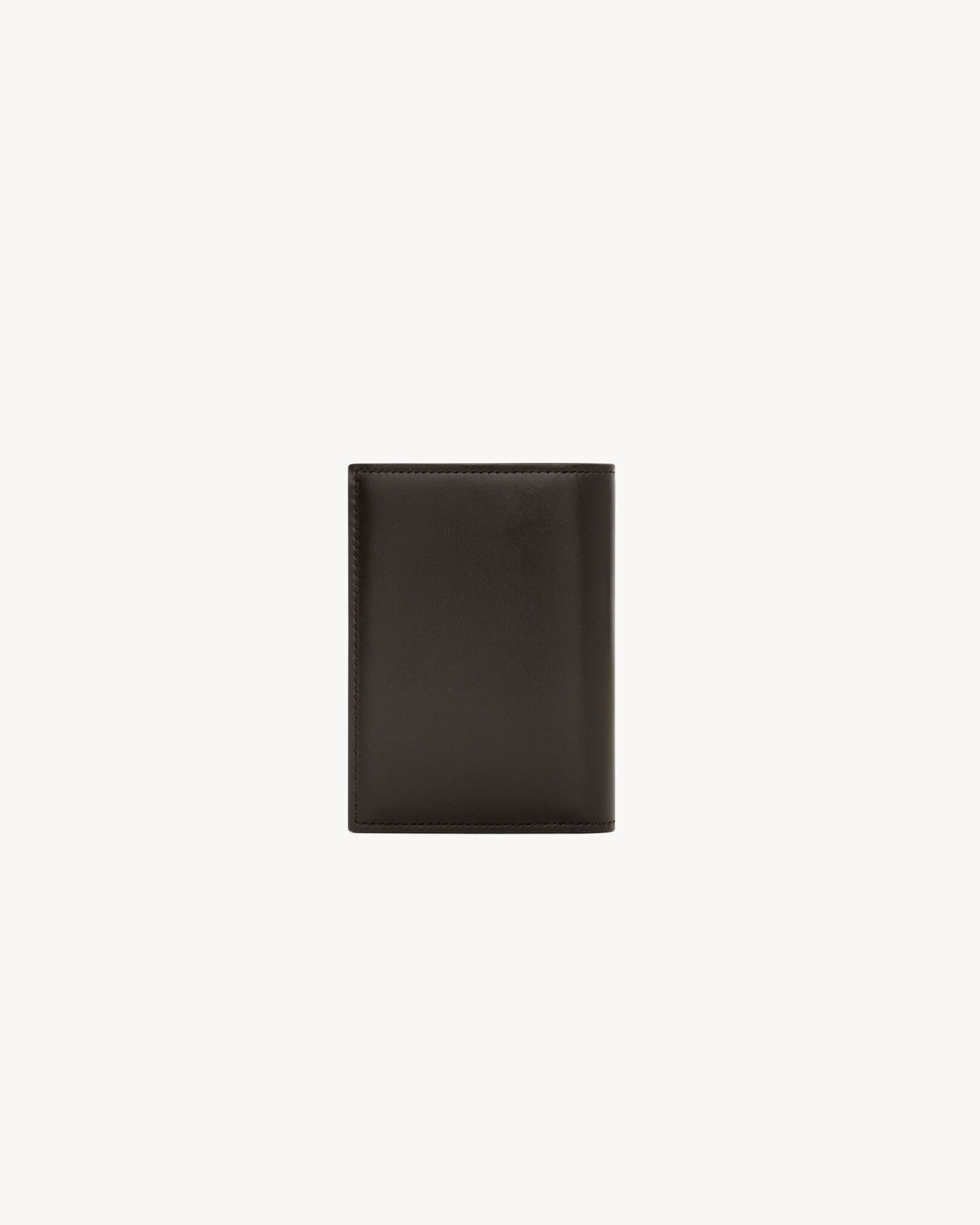 SAINT LAURENT PARIS双色光滑牛皮革信用卡钱包