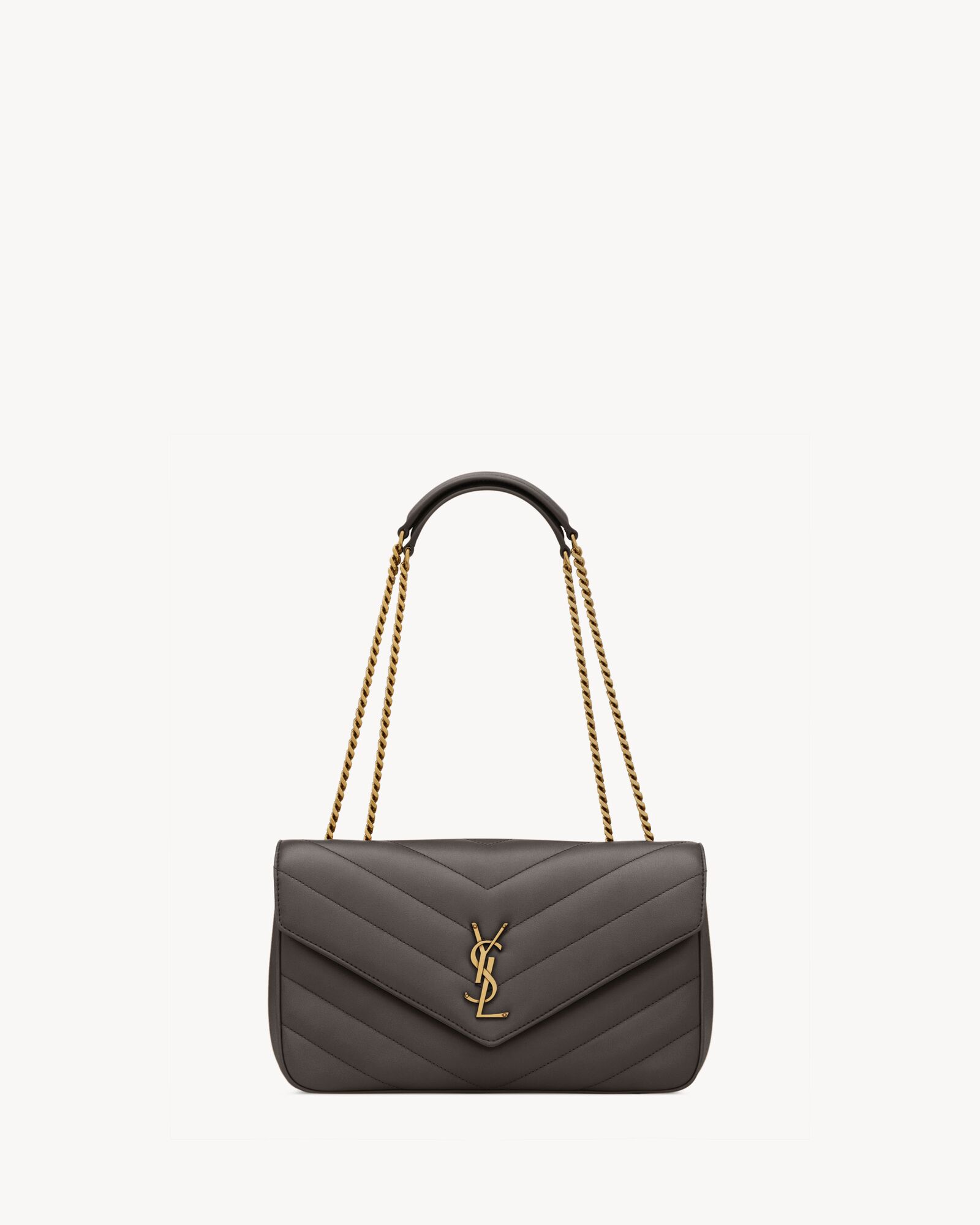 LOULOU中号绗缝小羊皮手袋