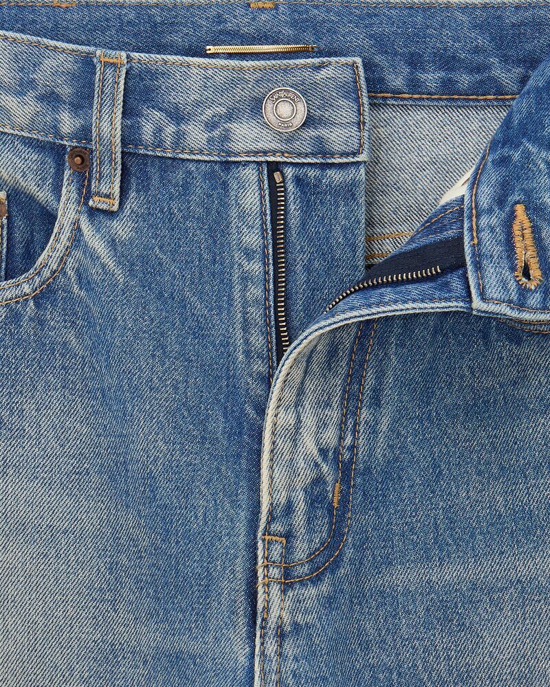 YVES中蓝色喇叭牛仔裤