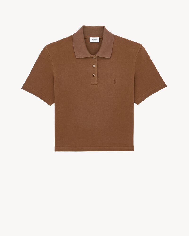 LE CASSANDRE珠地棉短款Polo衫