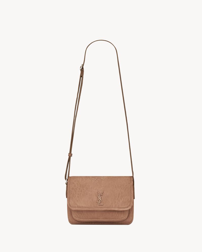 NIKI小号粒面牛巴革邮差包