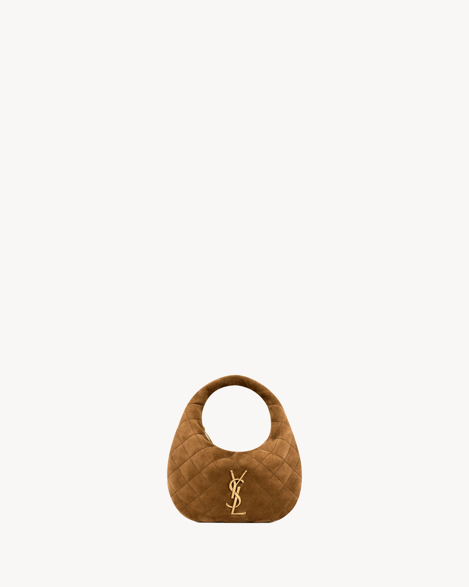 ICARINO绗缝绒面革迷你手袋