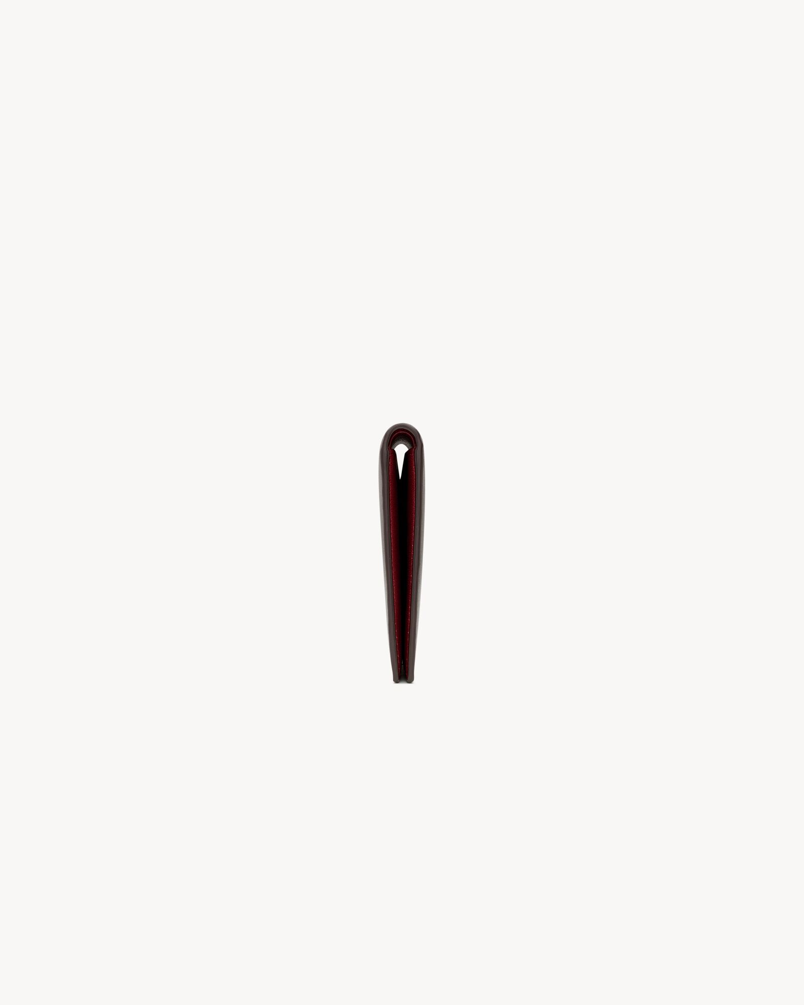 SAINT LAURENT PARIS双色光滑牛皮革横款钱包