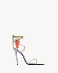 MON CHÉRI绒面革和仿水晶凉鞋