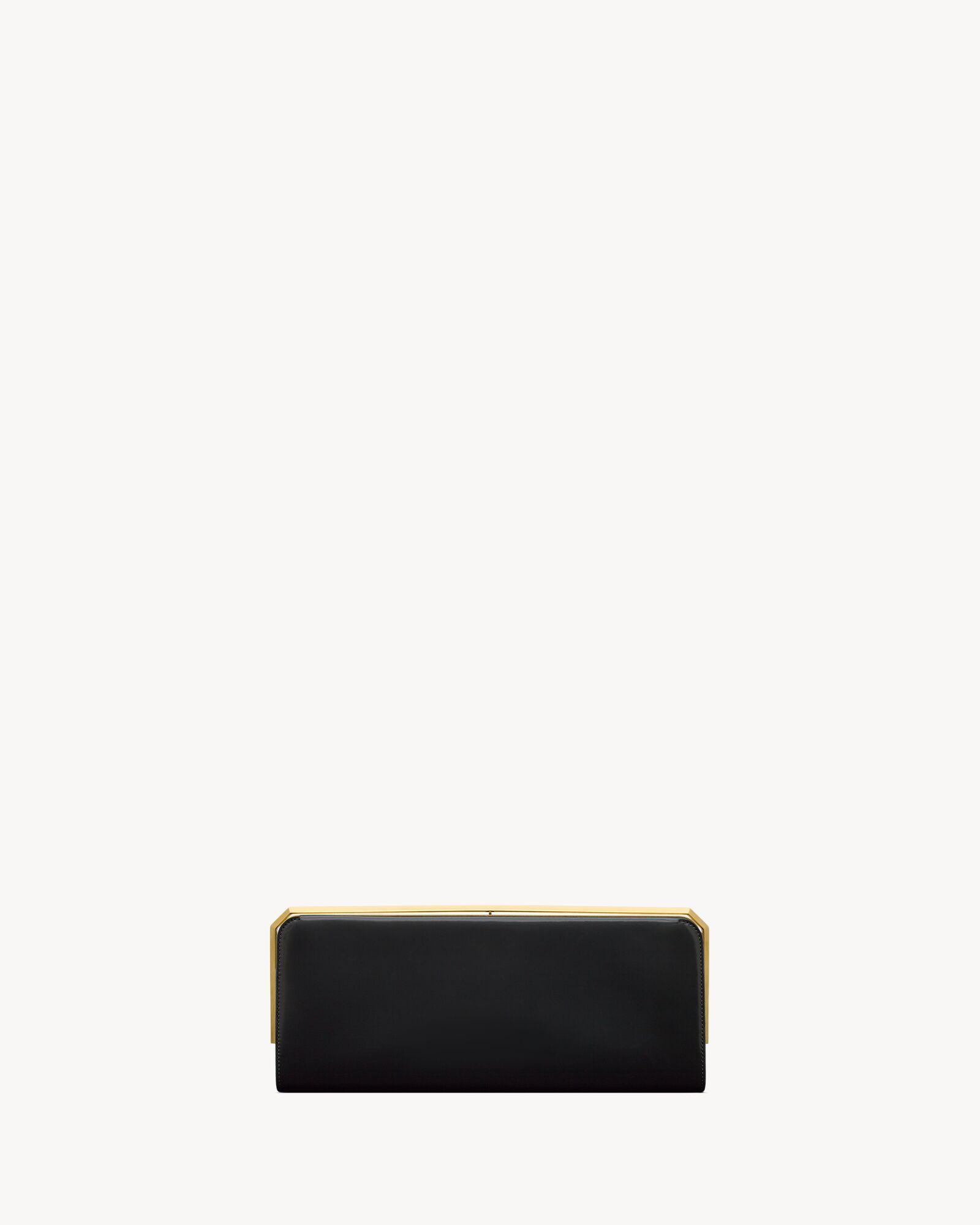 DATE CHARNIÈRE minaudière抛光皮革晚宴包