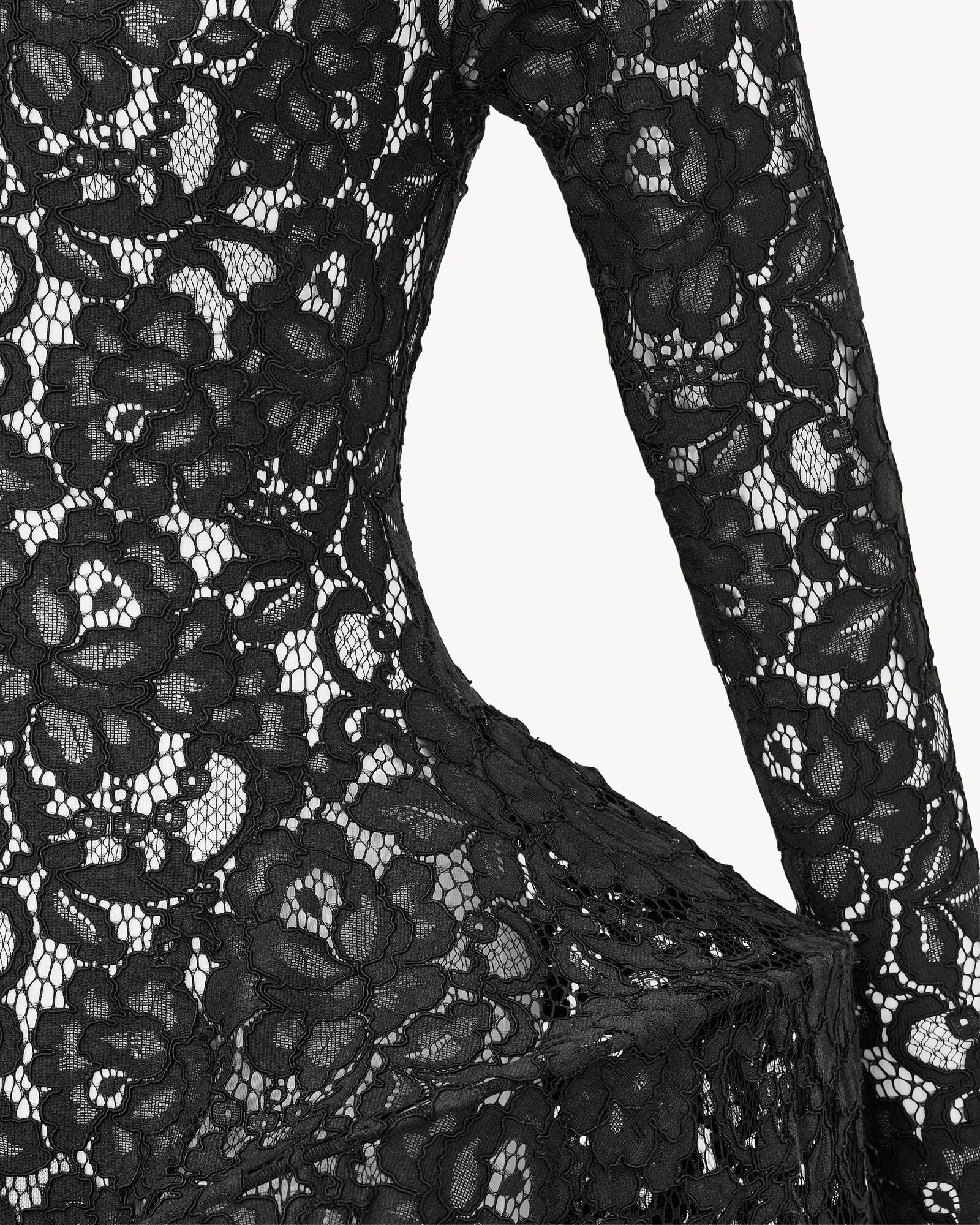 露背蕾丝高定礼服