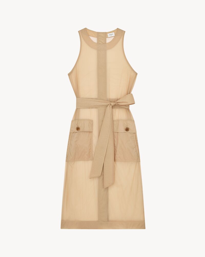 聚酰胺纽扣背面连衣裙