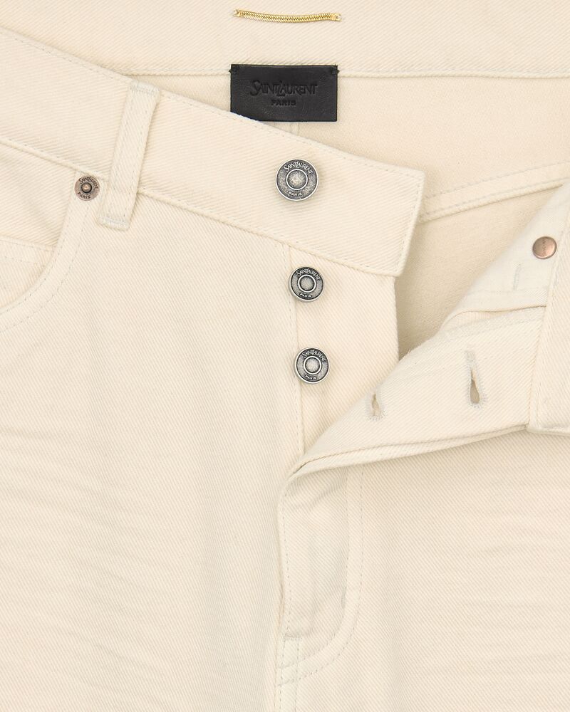 90年代风格V型腰法式宽松牛仔长裤