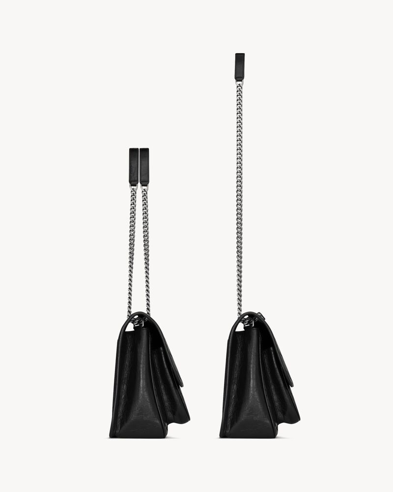 NIKI中号复古皮革手袋