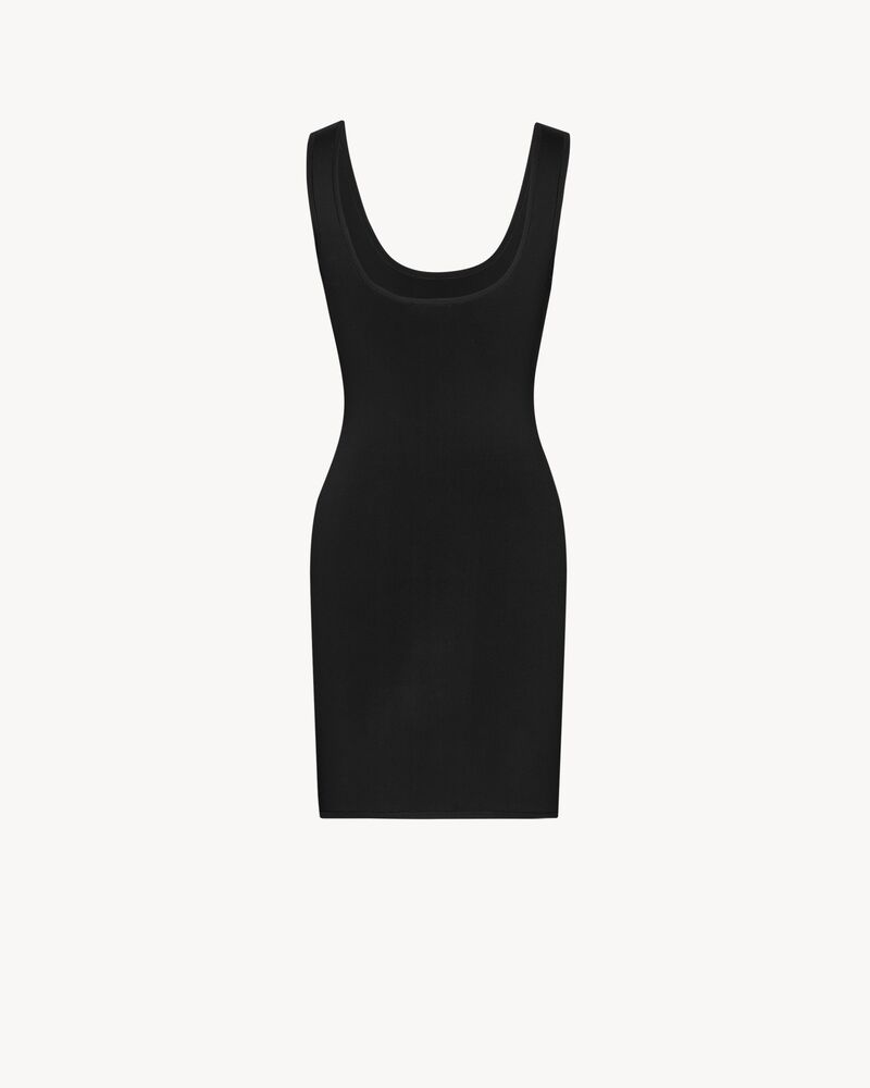 针织背心式迷你连衣裙