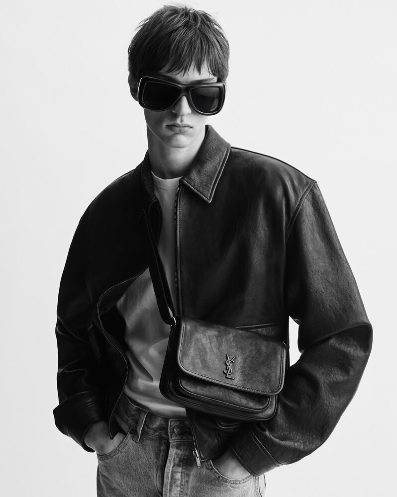 NIKI小号粒面皮革邮差包