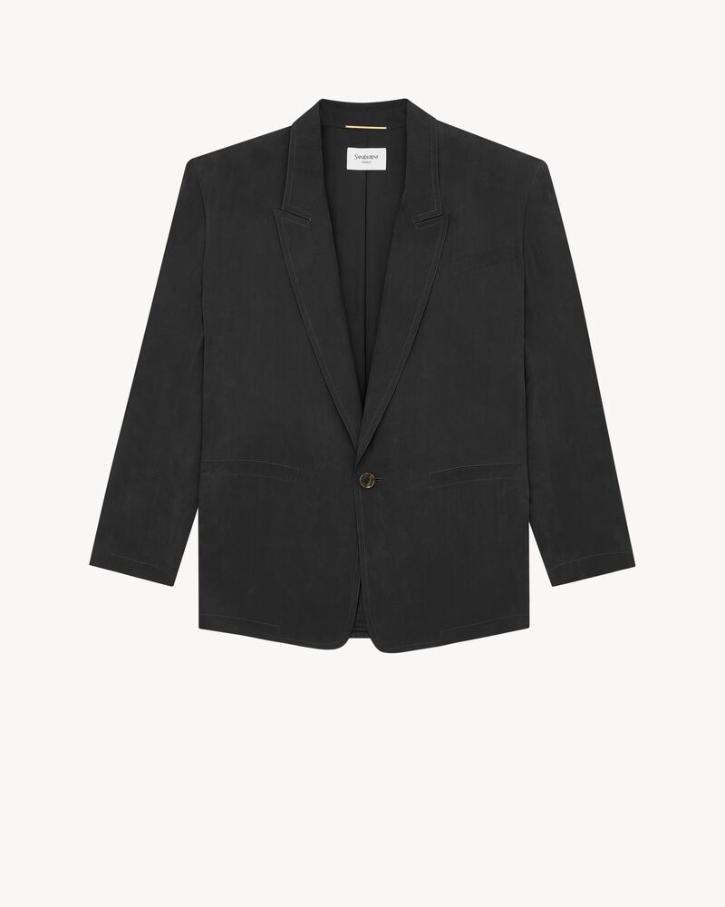 桑蚕丝软绸夹克