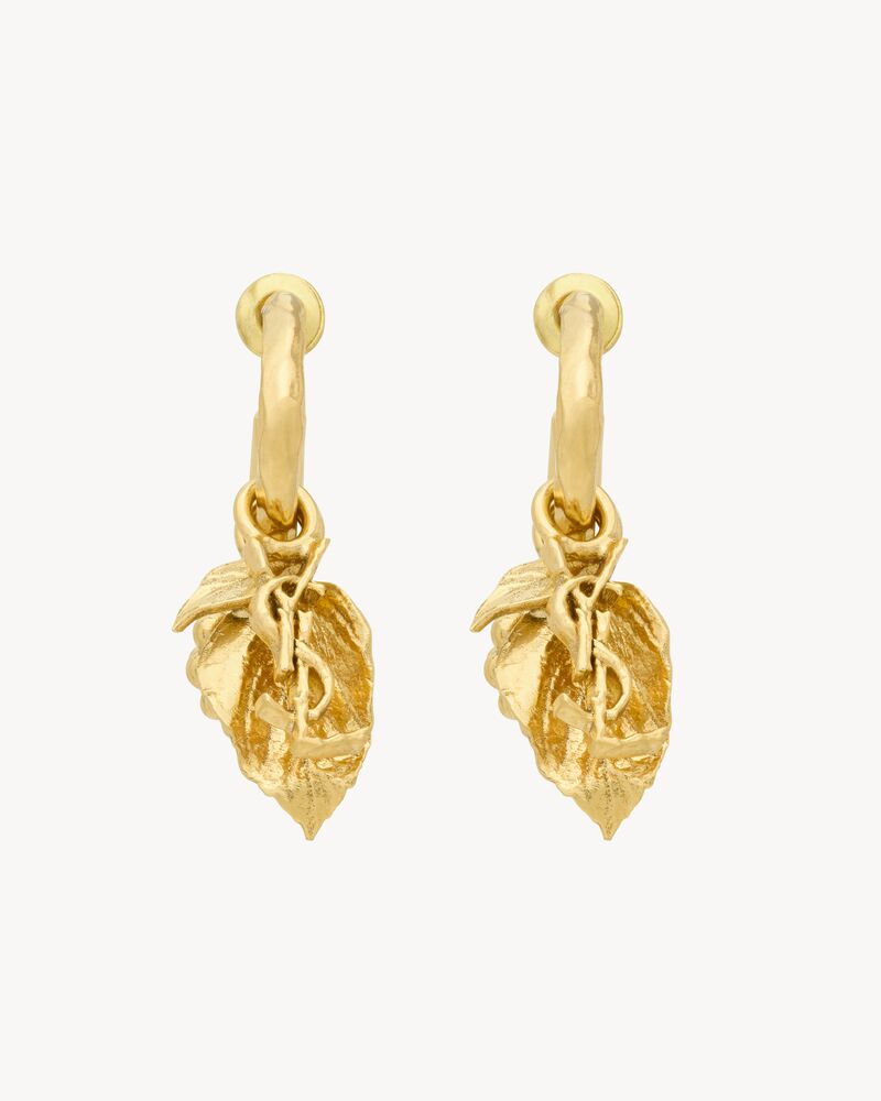 LE CASSANDRE金属莓果吊坠环状耳环