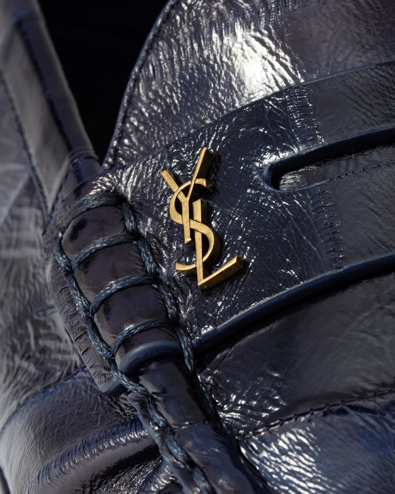 LE LOAFER可折叠鳗鱼皮革乐福鞋