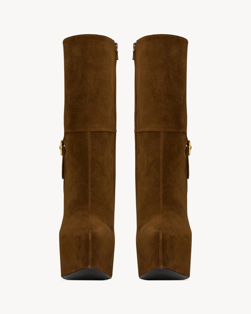 NICO绒面革防水台短靴